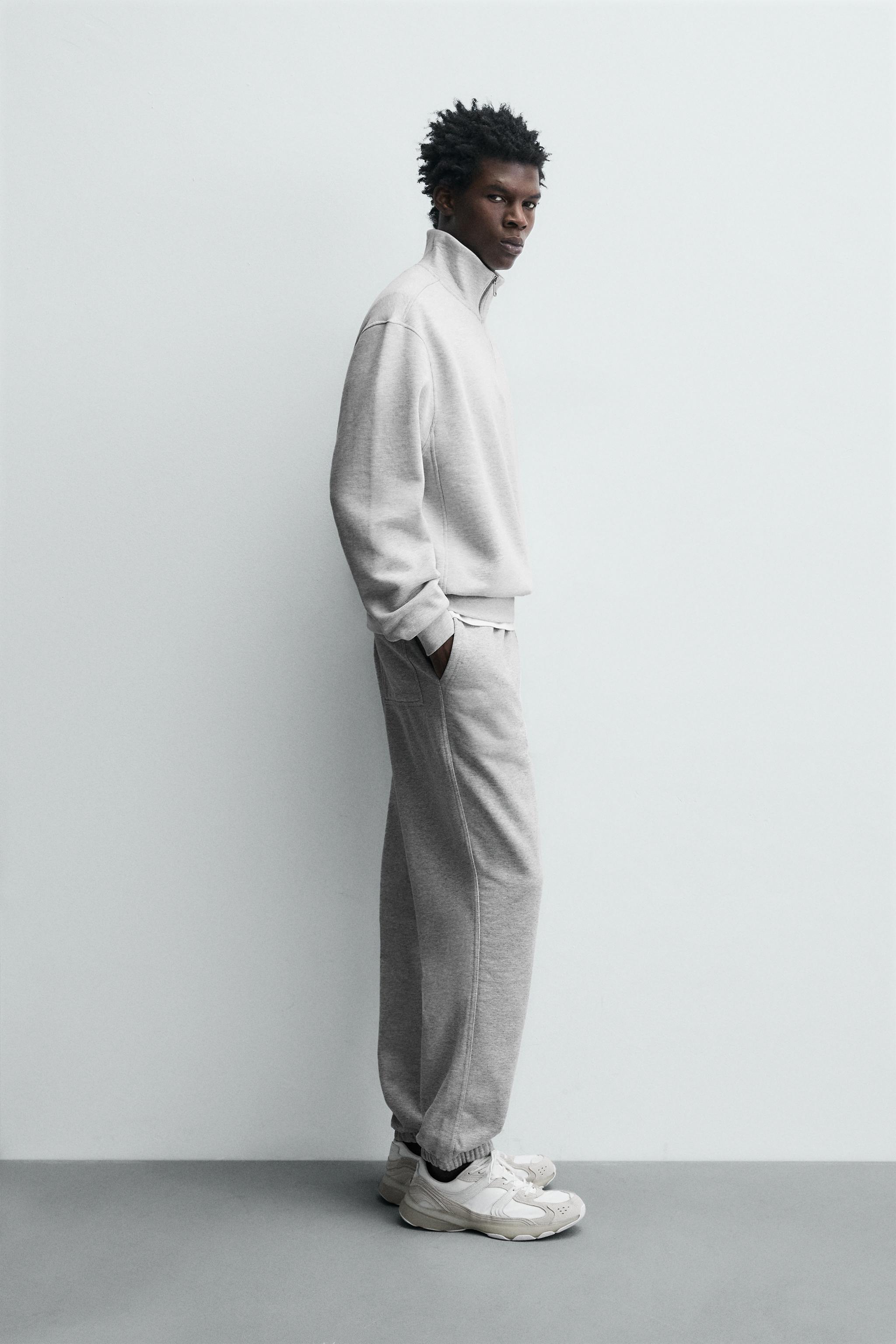 BASIC QUARTER-ZIP SWEATSHIRT